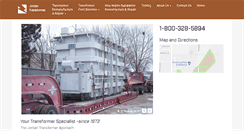 Desktop Screenshot of jordantransformer.com